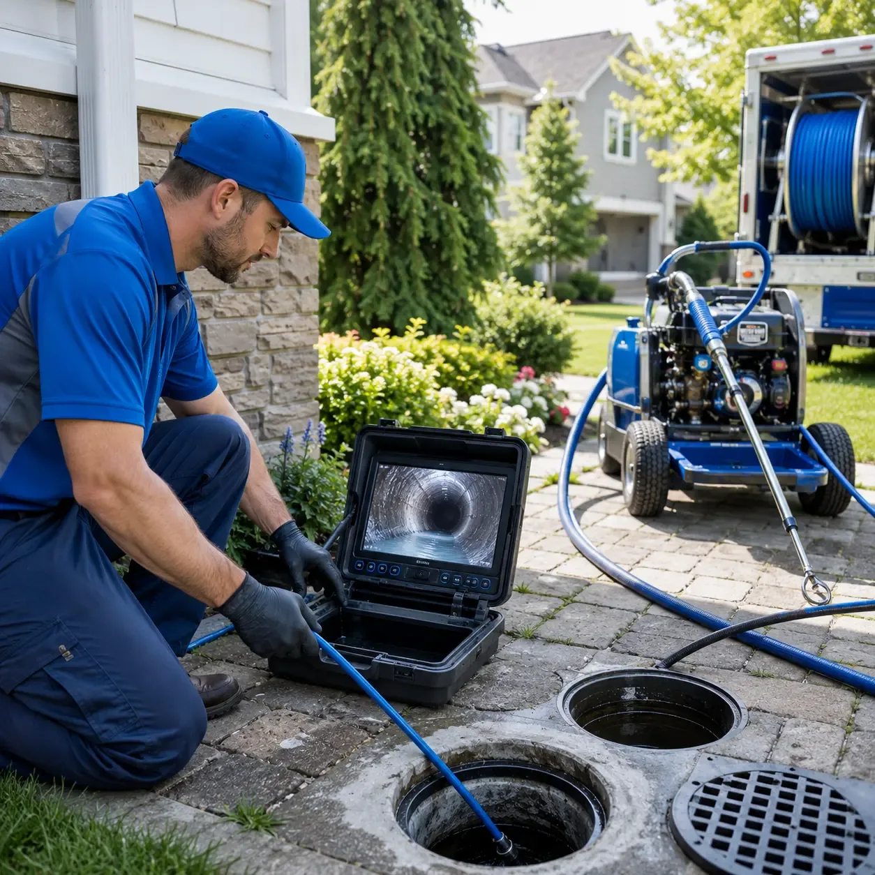 Outdoor drain cleaning professionals serving Tyner, IN
